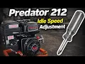 Predator 212 Idle Speed Adjustment