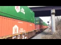 Norfolk-Southern Hotshot 201 Passes Thru Waynesboro VA Switchyard
