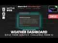 ASMR Coding Build an Weather Dashboard from Scratch No Talking