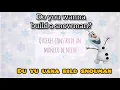 Aprende inglés cantando. Pronunciación escrita - Y si hacemos un muñeco