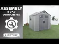 Lifetime 8 x 7 5 Outdoor Shed Lifetime Assembly