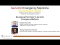 Navigating Pain Relief in Geriatric EM - Robert Flint MD Ashley Martinelli PharmD