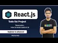 React To-Do App CRUD Operations Create Read Update Delete Part 4