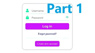 How To Create A Standard Login Form - Part