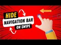 SwiftUI Hide Navigation Bar On Swipe - iOS 17