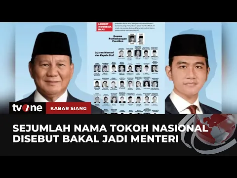 Draf Kabinet Pemerintahan Prabowo-Gibran Hebohkan Jagat Maya
