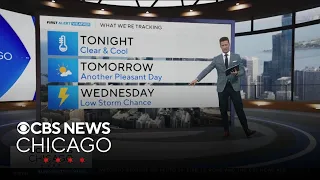 Chicago weather Clear crisp and cool Monday night