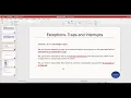 RISC-V Exception handling in core