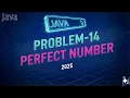 Day46-Perfect Number Program in Java Using For Loop Easy Explanation for Beginners