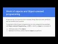 CS3A Week 6 Introduction to Object-Oriented Programming OOP
