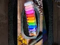 Rainbow slime making 🌈 #relaxingslime #satisfying #asmr #shorts