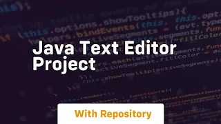 java text editor project