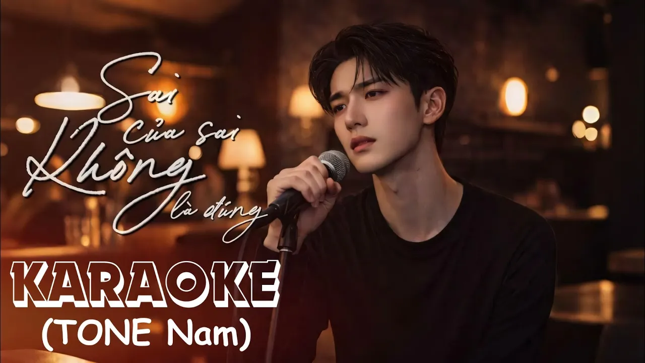 Sai của sai không là đúng KARAOKE - Beat gốc, hạ Tone (TONE Nam)