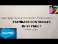 Standard controller IN Visualforce page SALESFORCE DEVELOPMENT