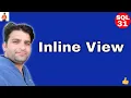 Inline view in Oracle sql