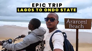 epic bike ride from lagos to araromi beach in ondo state