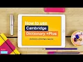 How to use Cambridge Dictionary Plus