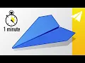 Lagu FLIES OVER 100 FEET! How to Make the BEST Easy Paper Airplane in 1 Minute (60 seconds)