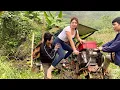 Female mechanic rescues tractor stuck on mountain top, time to reach the destination is about 10 km