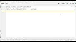 TYPE CASTING IN PYTHON PART 5 TYPE CONVERSION IN PYTHON WHAT IS TYPECASTING IN PYTHON