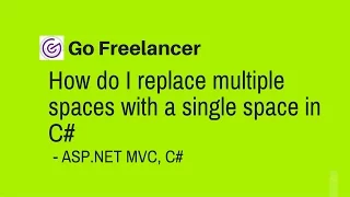 How do I replace multiple spaces with a single space in C