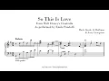 So This Is Love (The Cinderella Waltz) - Emile Pandolfi - Sheet music transcription