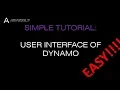 DYNAMO USER INTERFACE