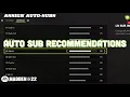 Recommended Auto Subs For Madden 22