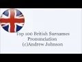 Top 100 British Surnames - Pronunciation