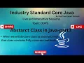 AbstractClassUsage in Java Java Tutorial Java for beginners 2025 Full Stack Java Online Training