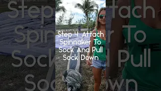 5 Steps: Putting An Asymmetrical Spinnaker In A Sock #shorts