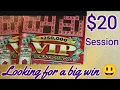 20 Session of 250 000 VIP Bonus Crossword Colorado Scratch Off Tickets