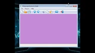 Python Menu toolbar