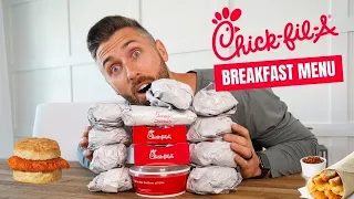 DEMOLISHING The Entire Chick-Fil-A Breakfast Menu