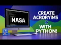 Create acronym with python codee - script