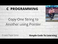 C Program Copy One String to Another Using Pointers MCS-011 O level Hindi