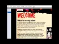 Creating a New Site in iWeb