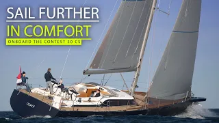 Contest 50CS – light wind sailing ease in modern luxurious comfort