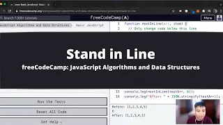 Stand in Line Basic JavaScript freeCodeCamp tutorial