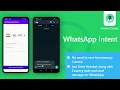 WhatsApp integration in android - Send message from app