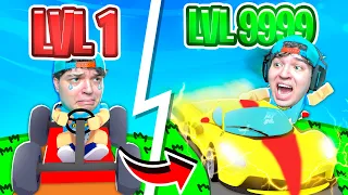 Carro de POBRE Level 1 vs Carro de RICO Level 999 mais RÁPIDO do Roblox!
