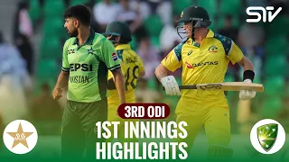 1st innings highlights pakistan vs australia match 03 odi series 2026 pcb m9j1h