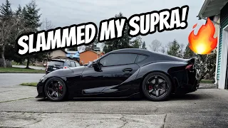 Dialed in the PERFECT A90 SUPRA Fitment TE37 x KW V3 Coilovers