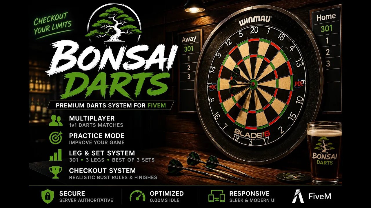Bonsai Darts