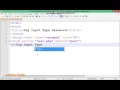 HTML Tag Input Type Password
