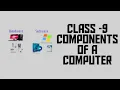 Components of a computer system Class-9