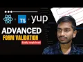 Advanced form validation in React with Typescript using Yup