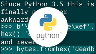 What s the correct way to convert bytes to a hex string in Python 3