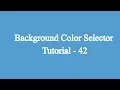 42 Background Color Selector Using JavaScript Javascript Beginners Tutorial