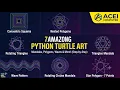python turtle patterns python turtle art rotating triangles python turtle